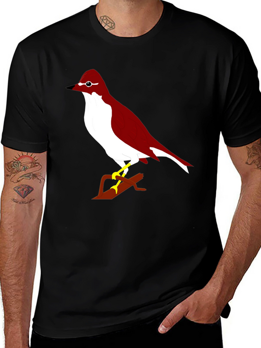 Bird Graphic Black T-Shirt
