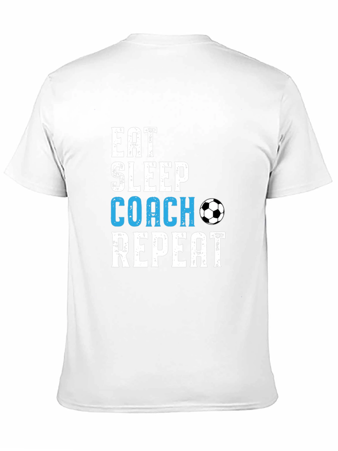 Eat Sleep Coach Repeat Soccer T-Shirt