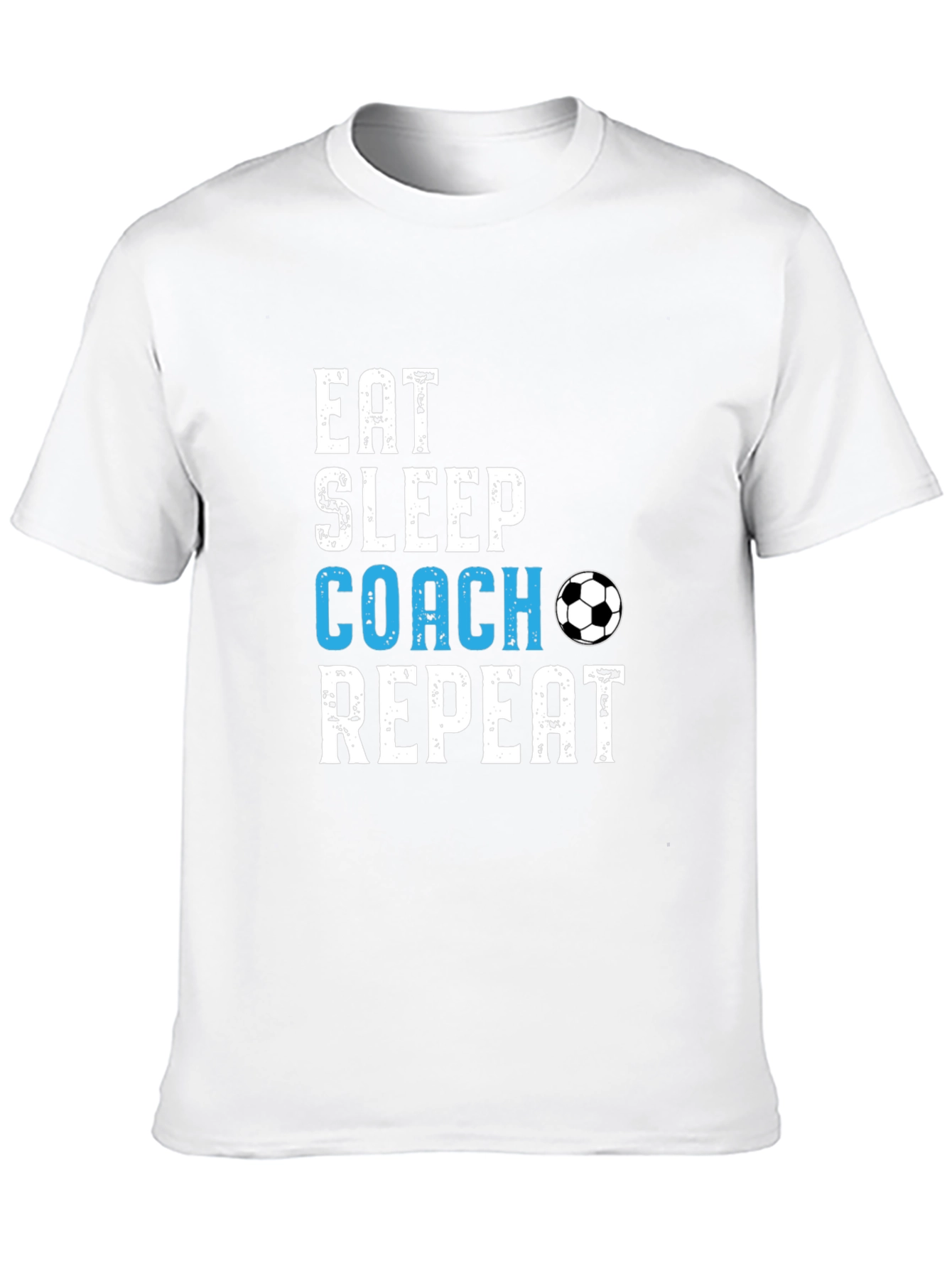 Eat Sleep Coach Repeat Soccer T-Shirt