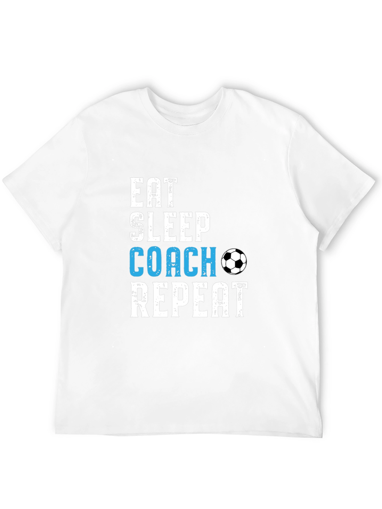 Eat Sleep Coach Repeat Soccer T-Shirt