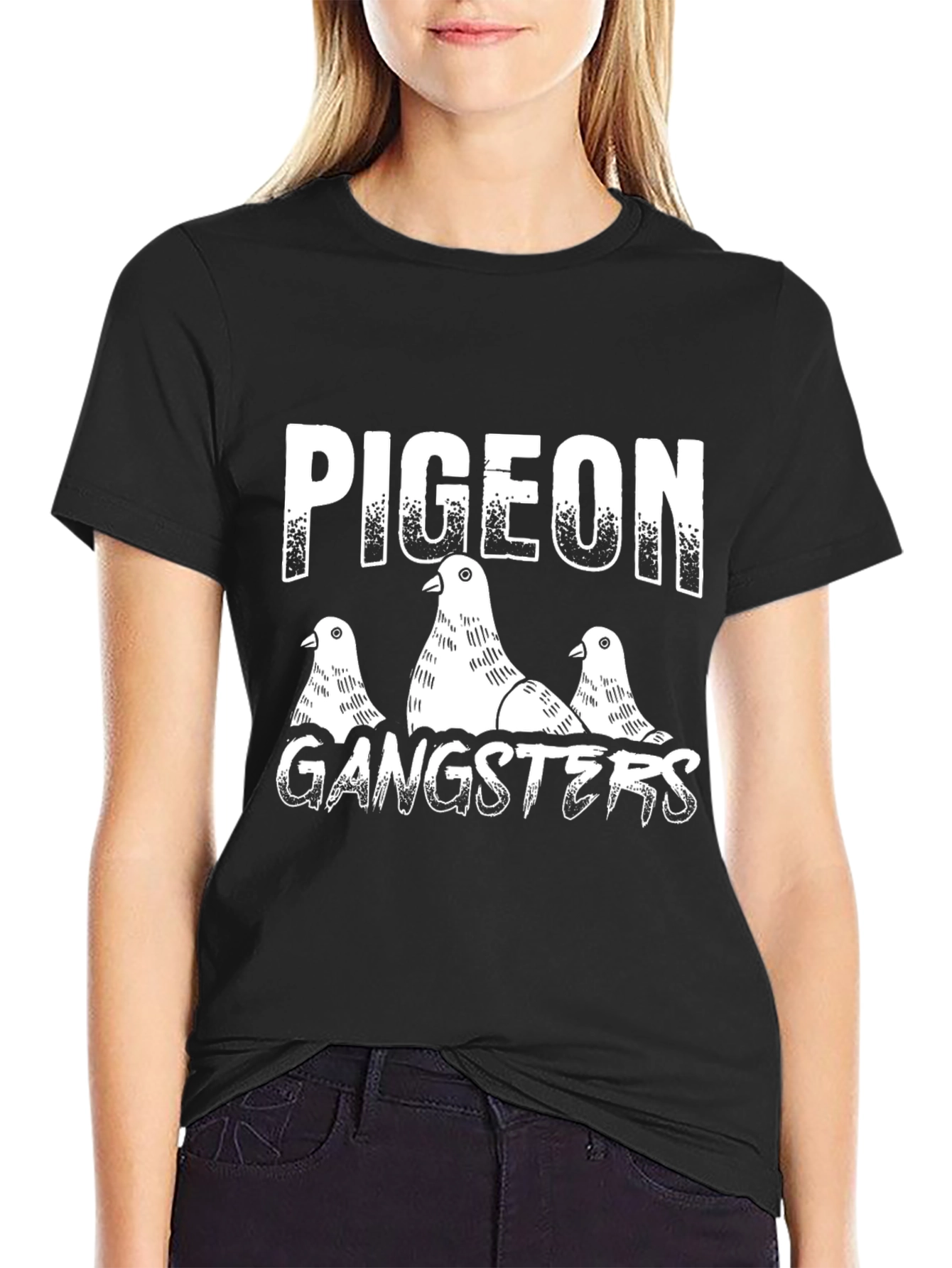 Pigeon Gangsters Graphic T-Shirt - Cool Streetwear
