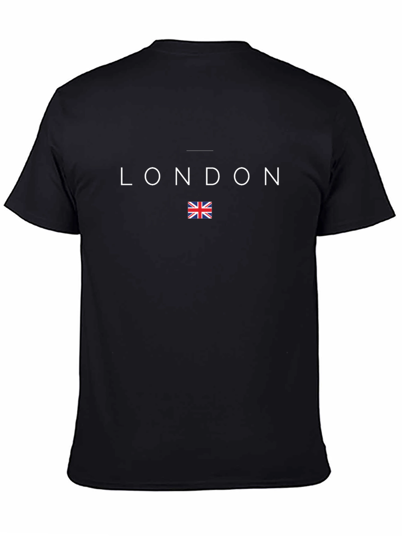 London UK Flag Graphic Tee - Stylish Black T-Shirt