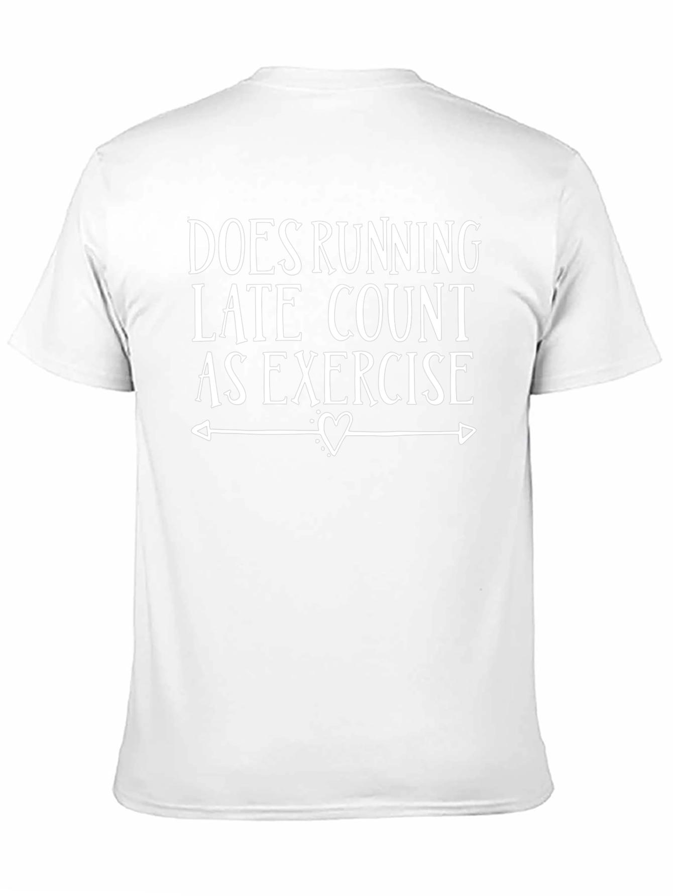 Funny Running Late Exercise Graphic T-Shirt
