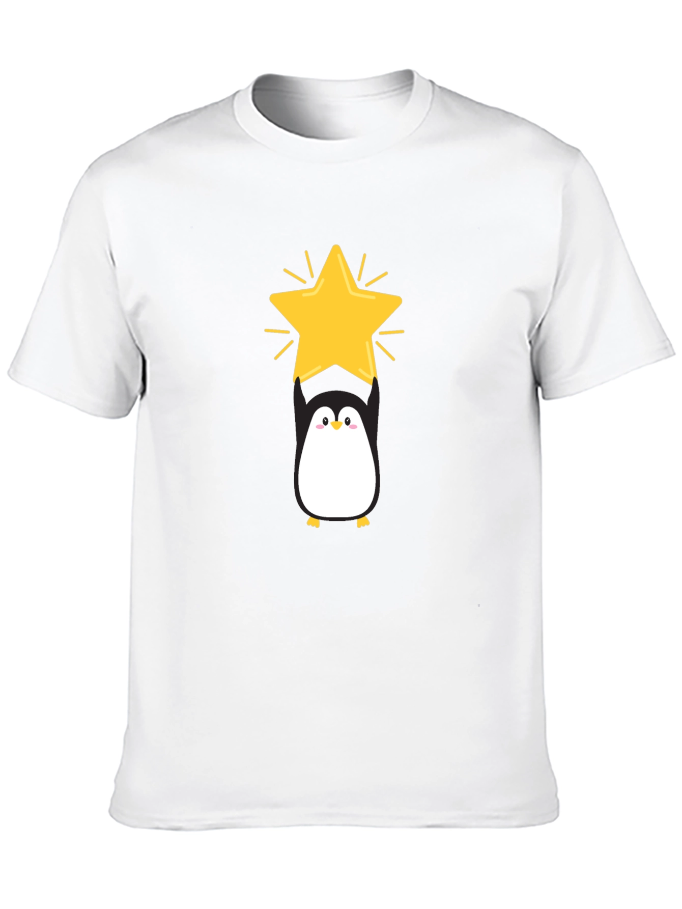 Penguin Star Black T-Shirt