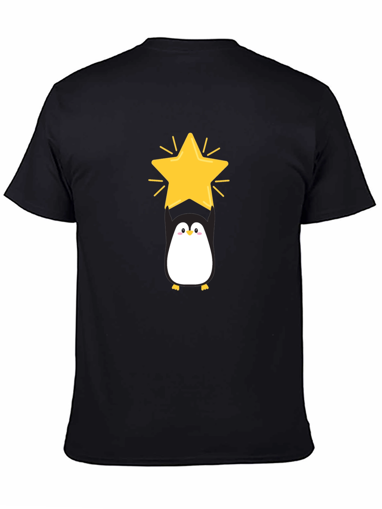Penguin Star Black T-Shirt