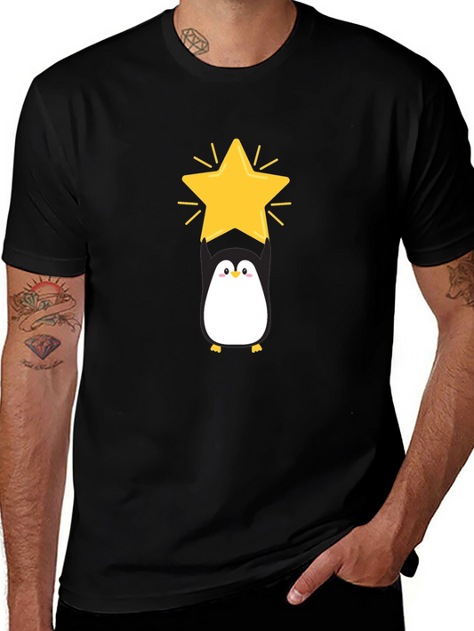 Penguin Star Black T-Shirt