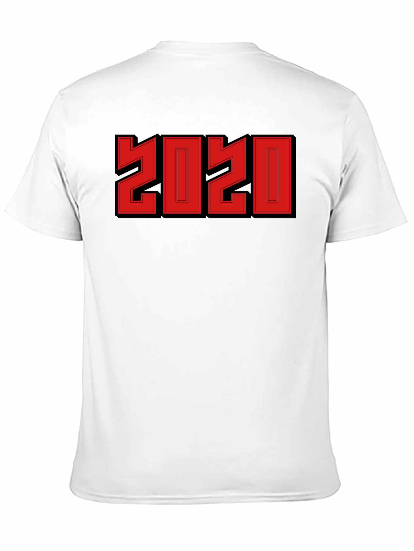 2020 Retro Style Graphic Tee - Black