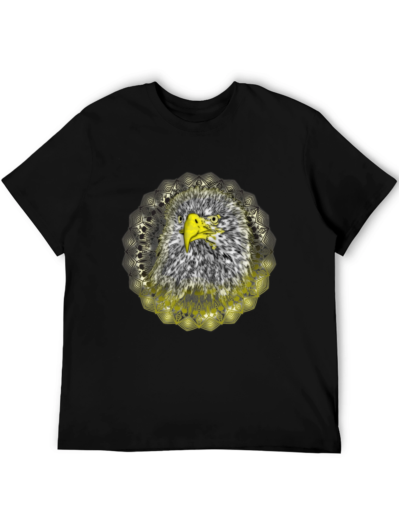 Eagle Mandala Graphic T-Shirt - Cool Bird Design
