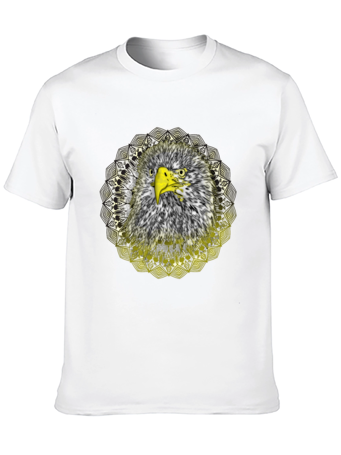 Eagle Mandala Graphic T-Shirt - Cool Bird Design