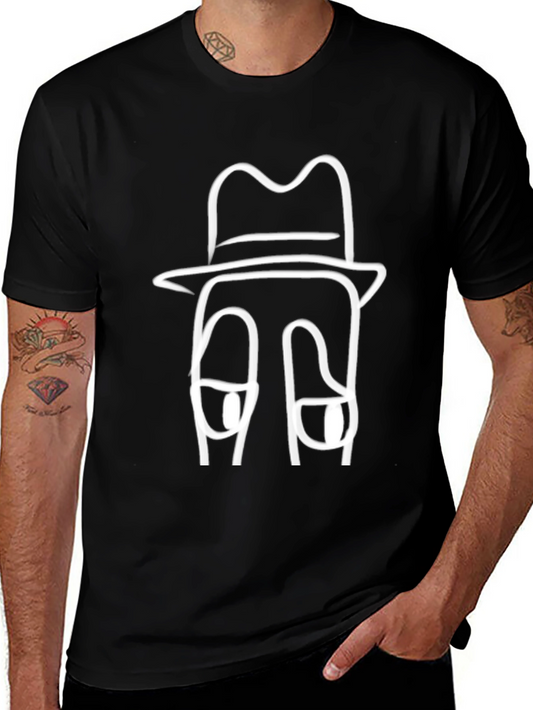 Cool & Quirky Tee: Cartoon Fedoras Graphic T-Shirt