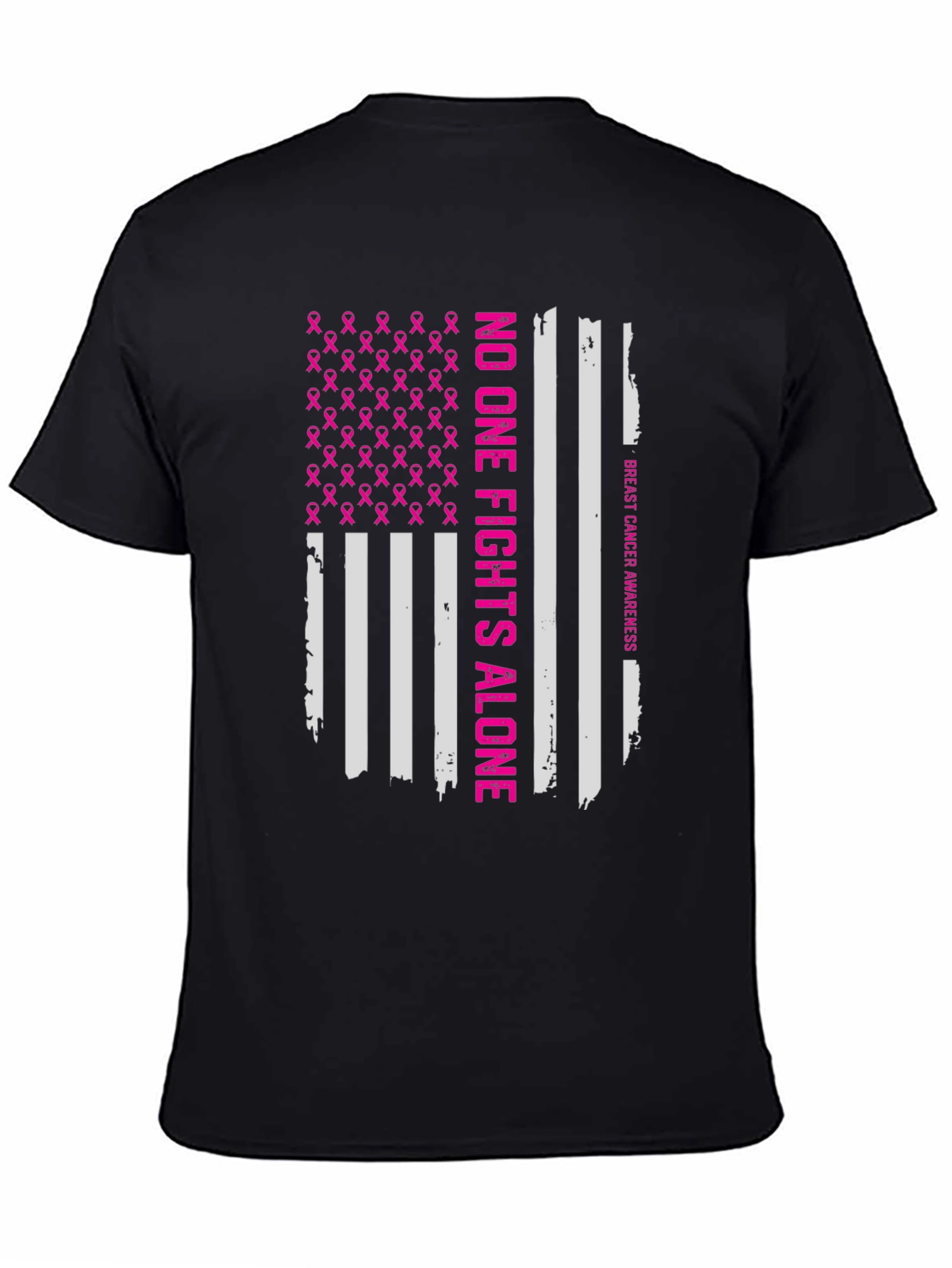 Breast Cancer Awareness Flag T-Shirt