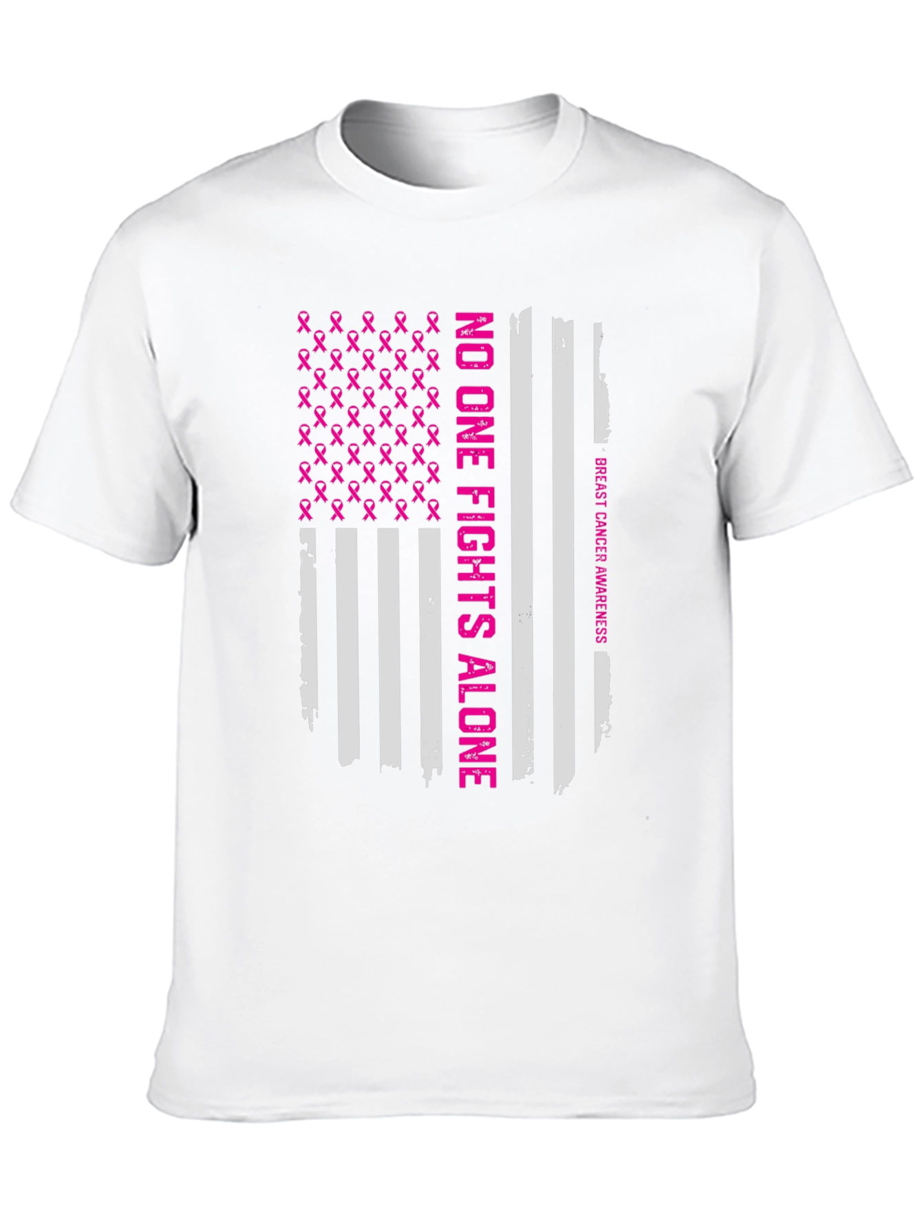 Breast Cancer Awareness Flag T-Shirt