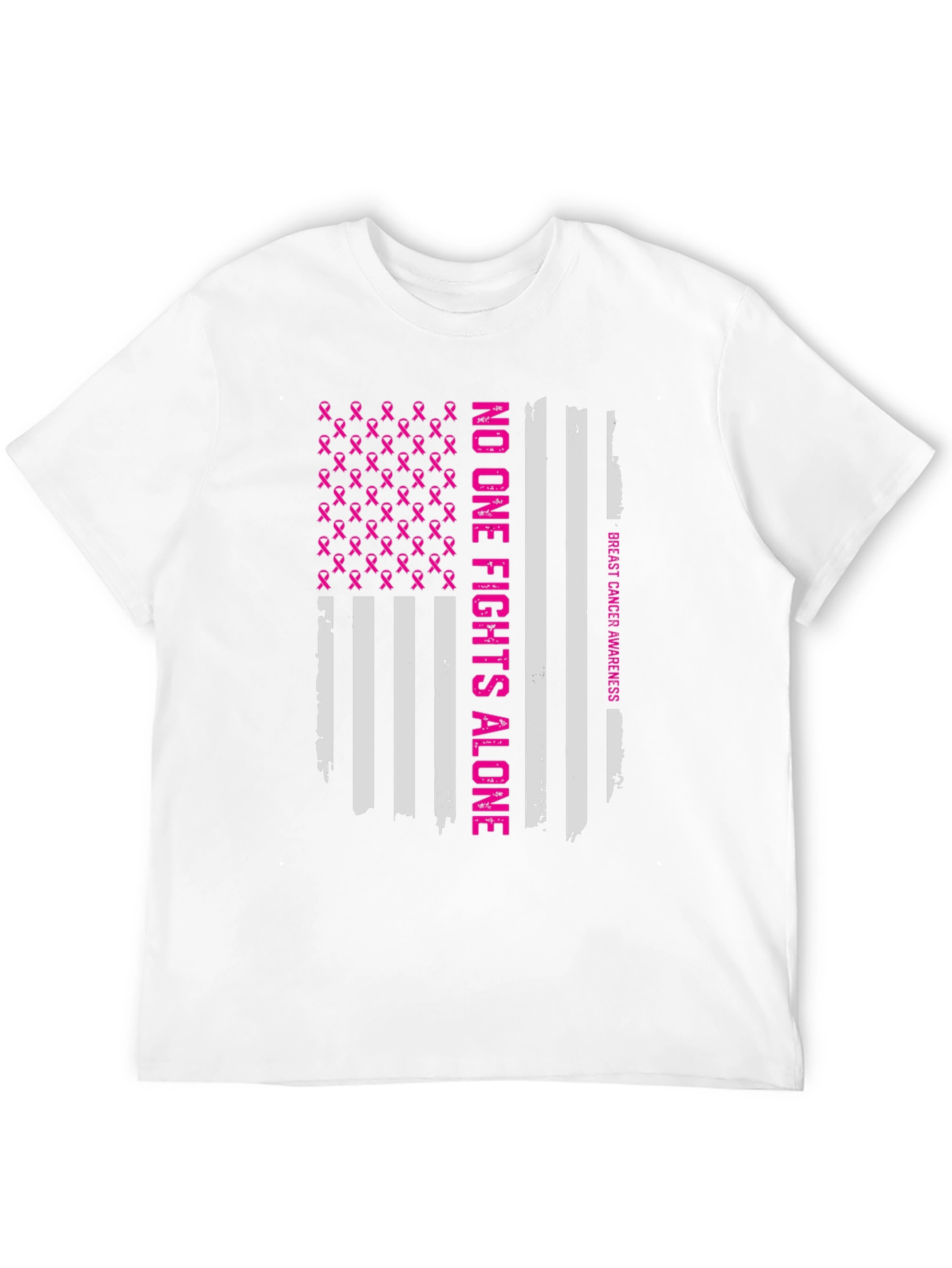 Breast Cancer Awareness Flag T-Shirt