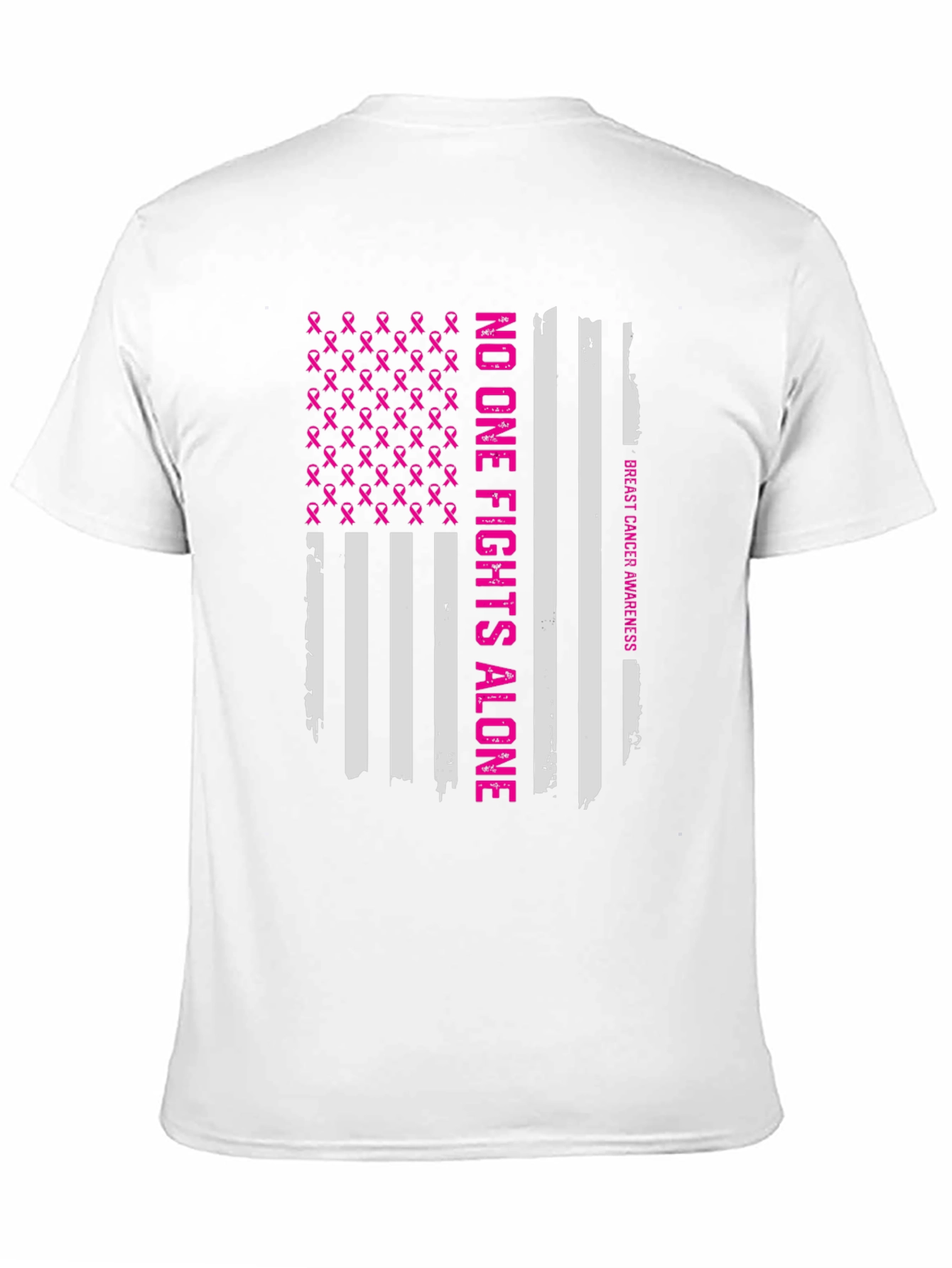 Breast Cancer Awareness Flag T-Shirt