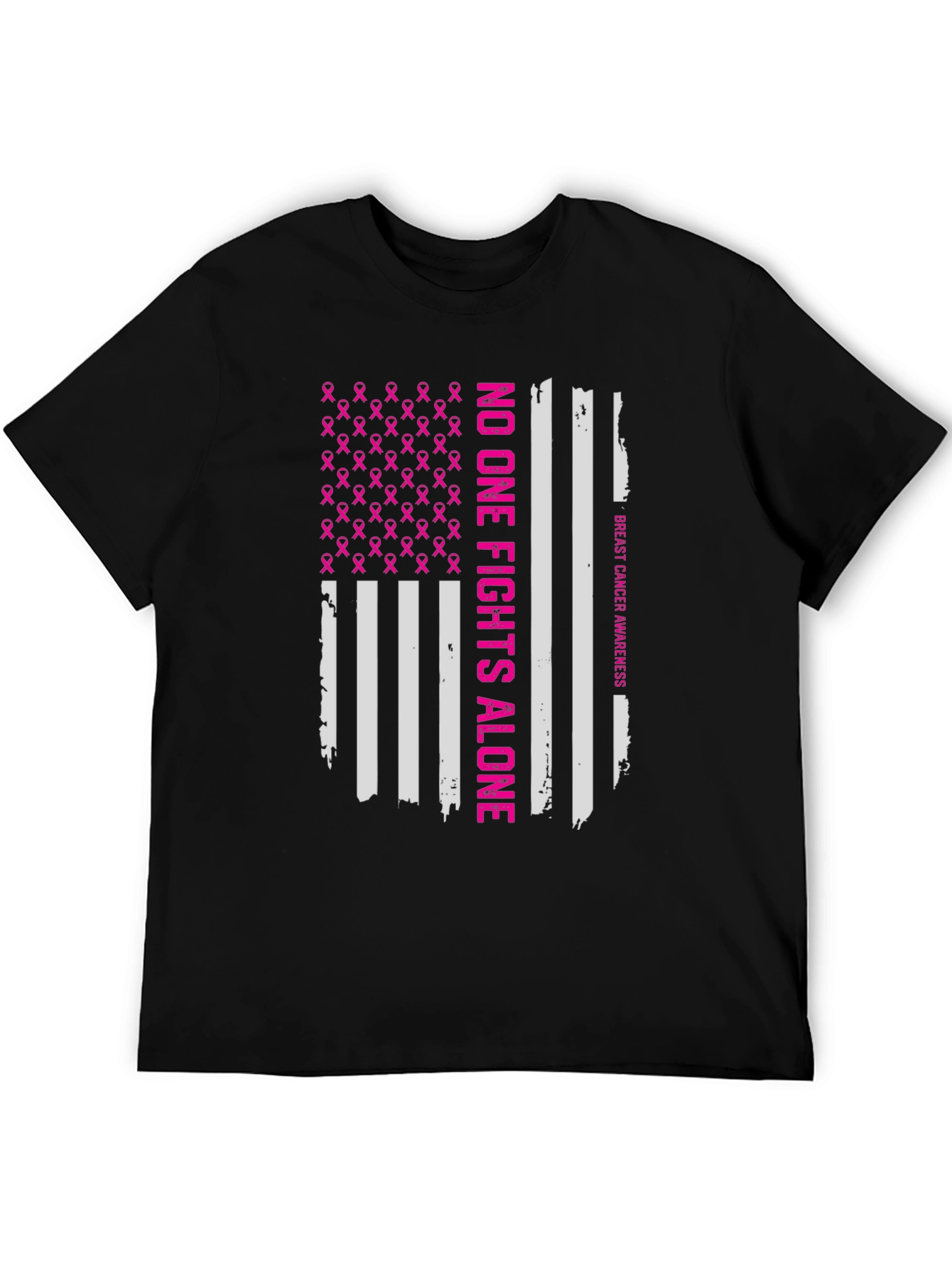 Breast Cancer Awareness Flag T-Shirt