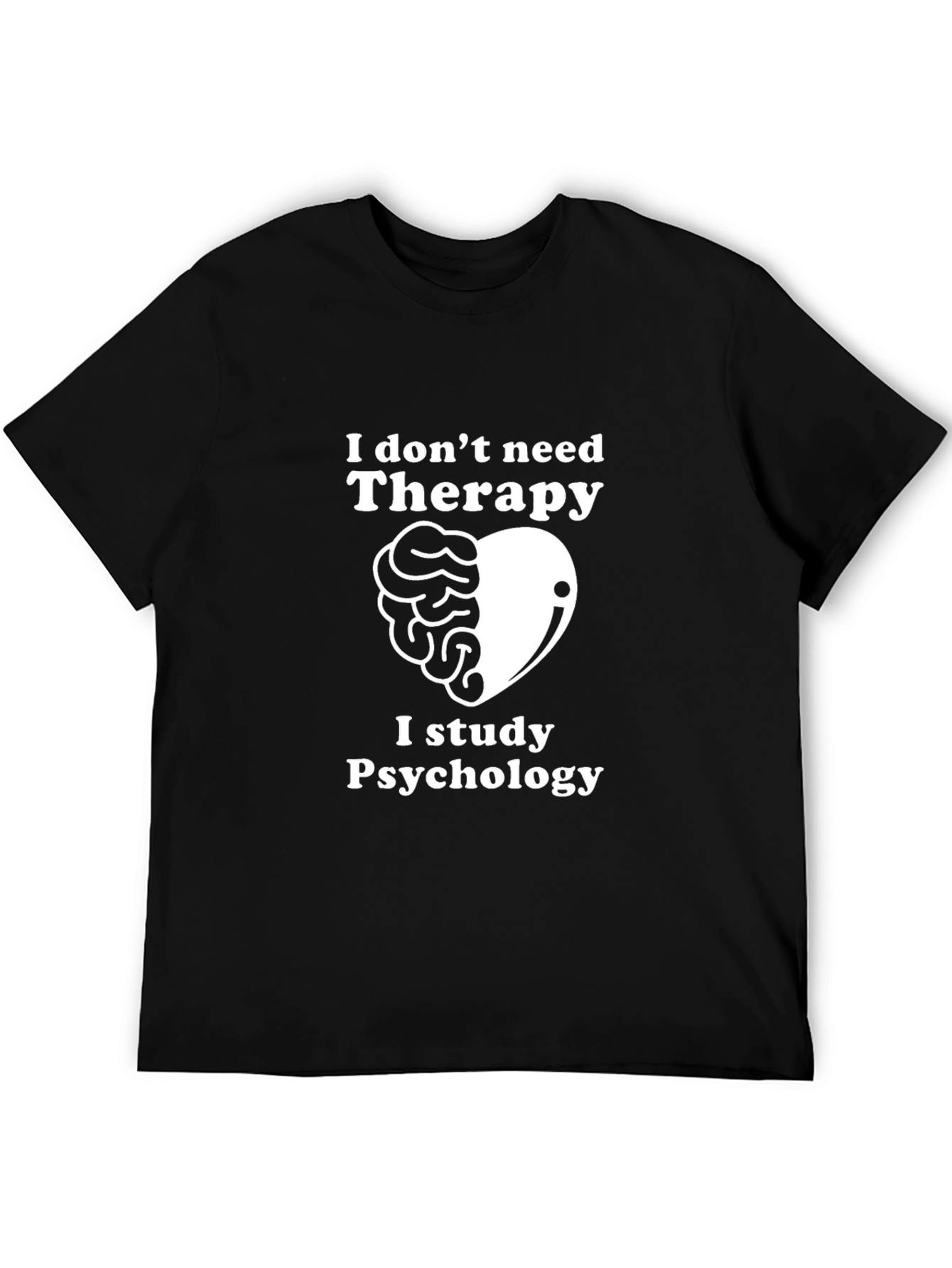 Psychology Student Black Graphic Tee