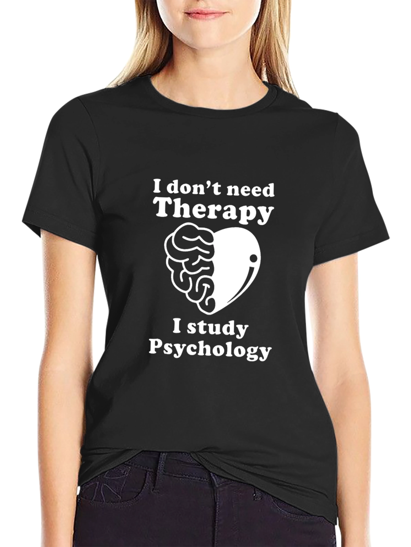 Psychology Student Black Graphic Tee