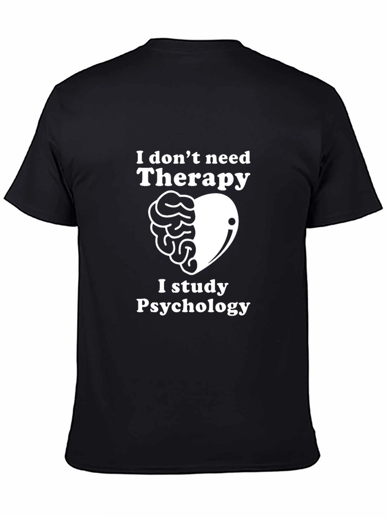 Psychology Student Black Graphic Tee