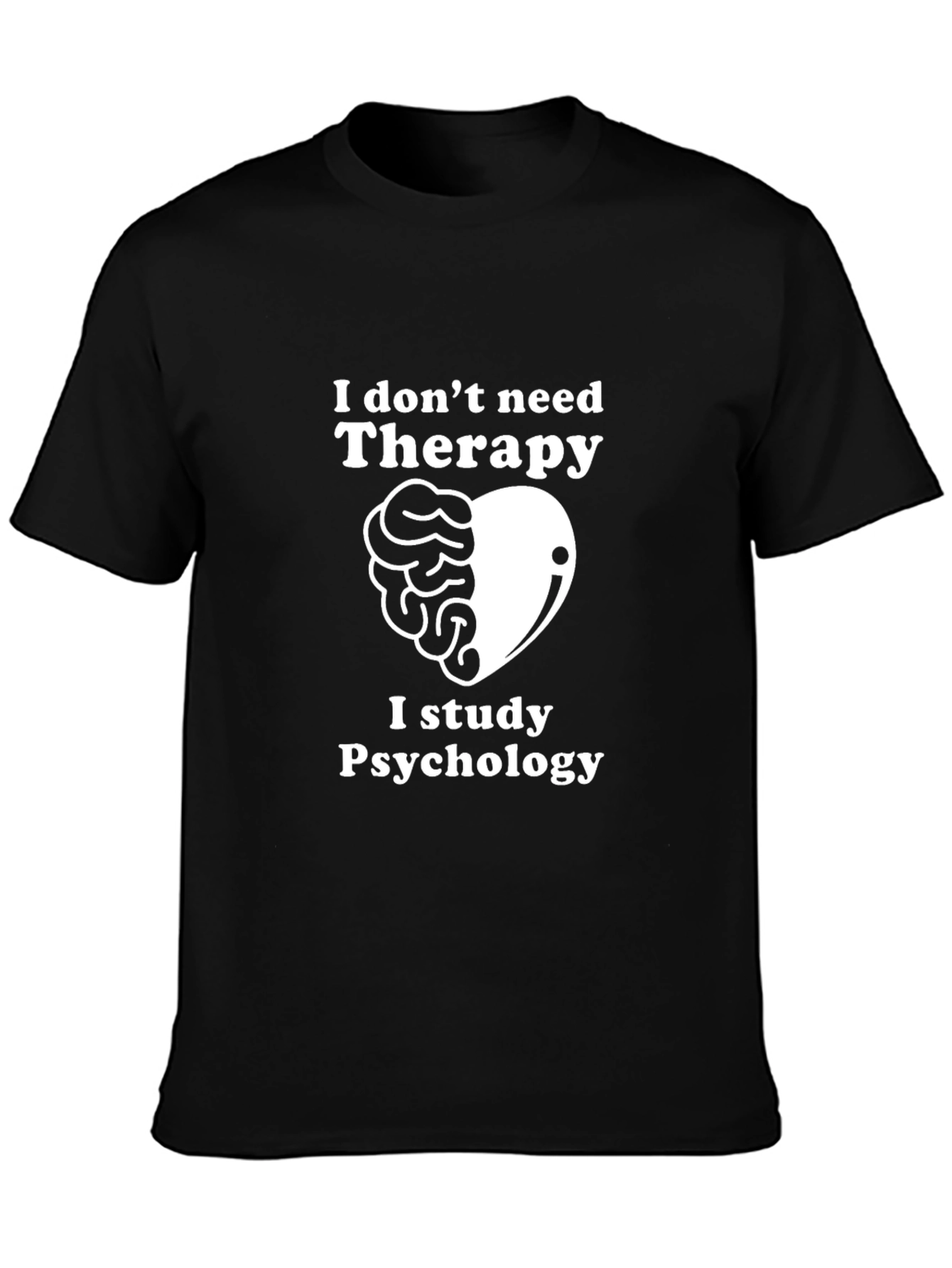 Psychology Student Black Graphic Tee