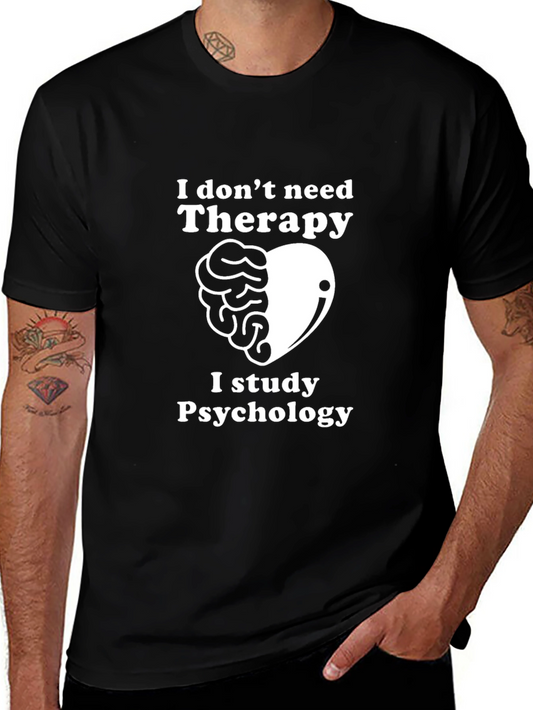 Psychology Student Black Graphic Tee