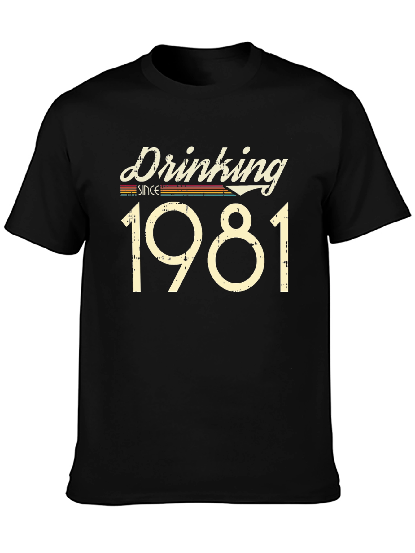 Drinking Since 1981 Black T-Shirt
