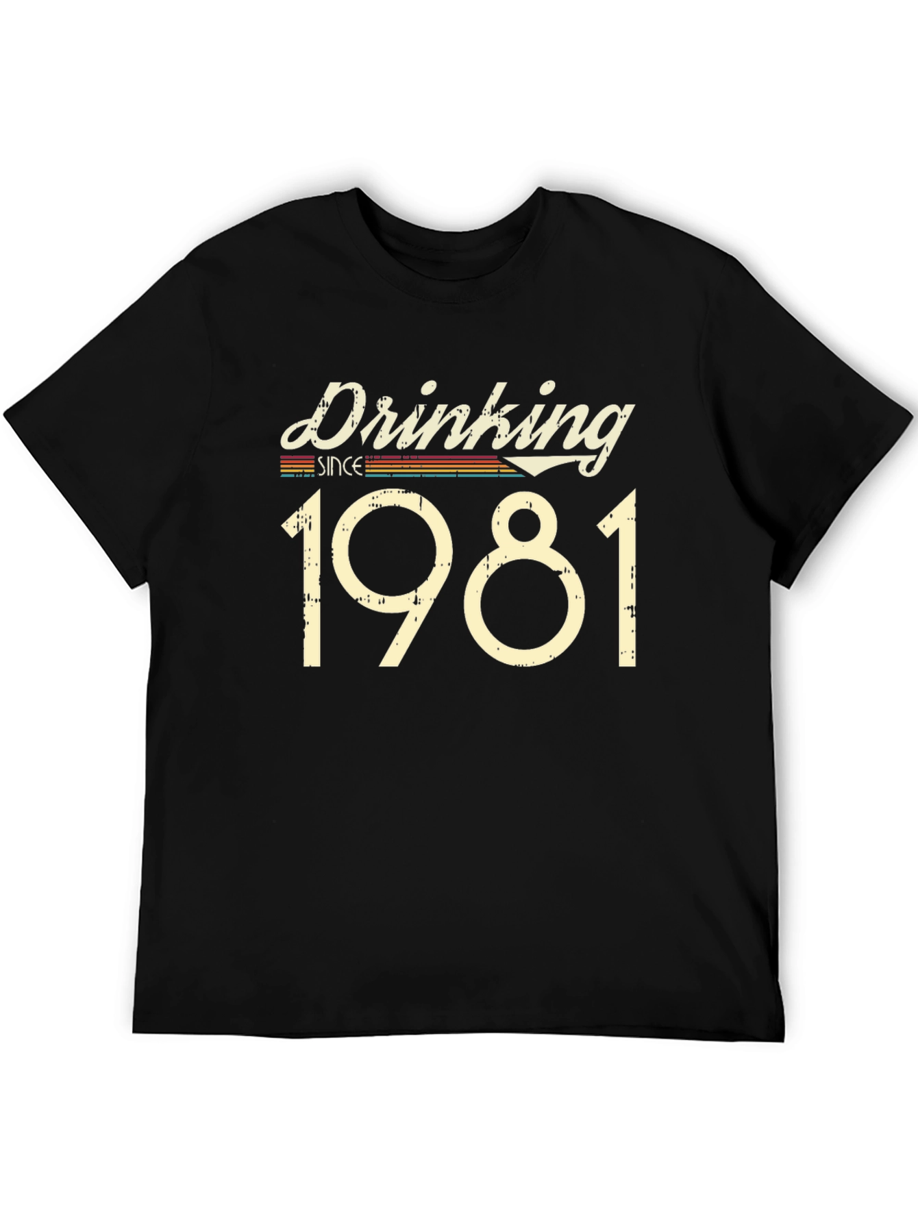 Drinking Since 1981 Black T-Shirt