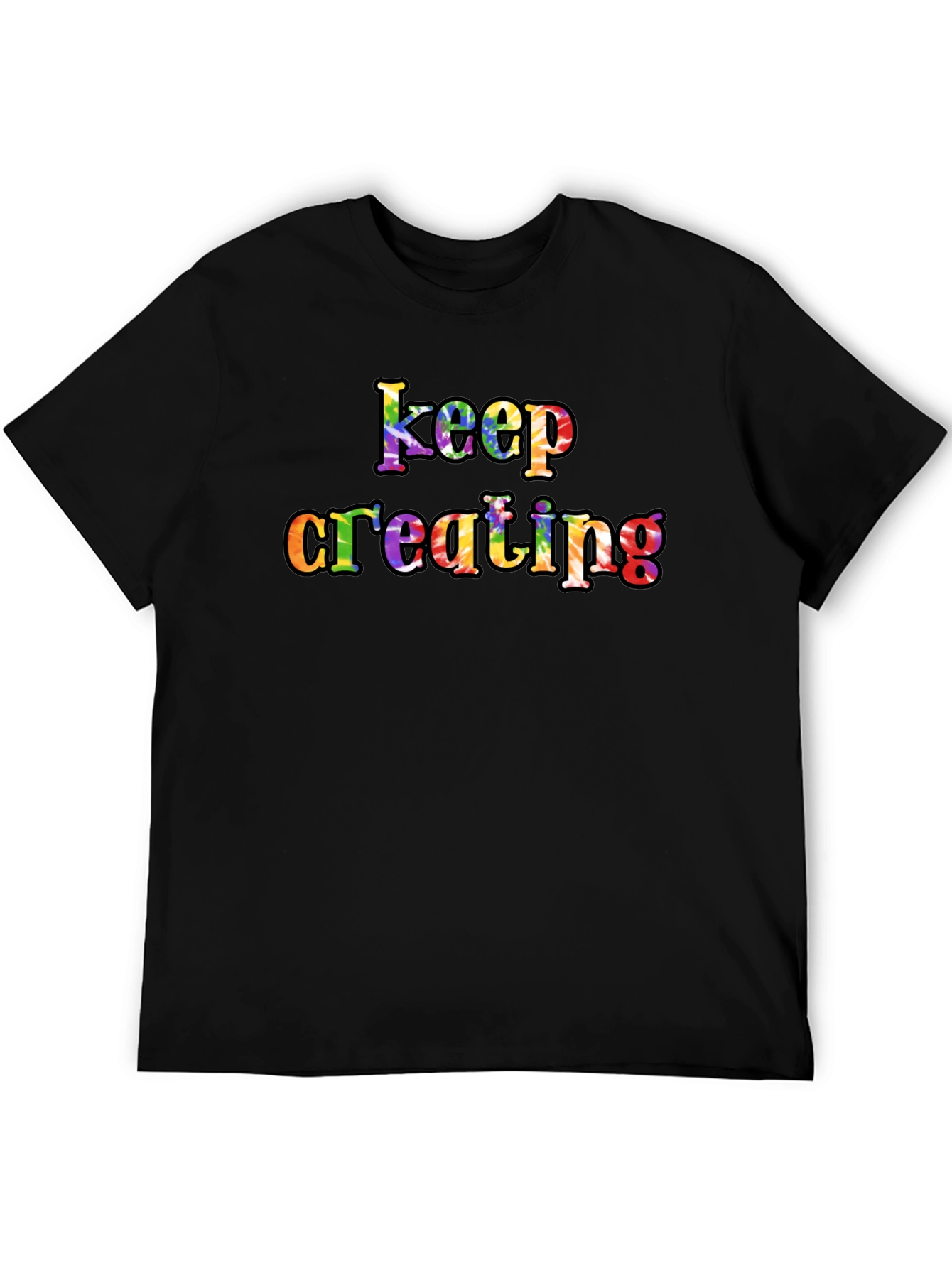Keep Creating Rainbow Graphic T-Shirt - Unisex