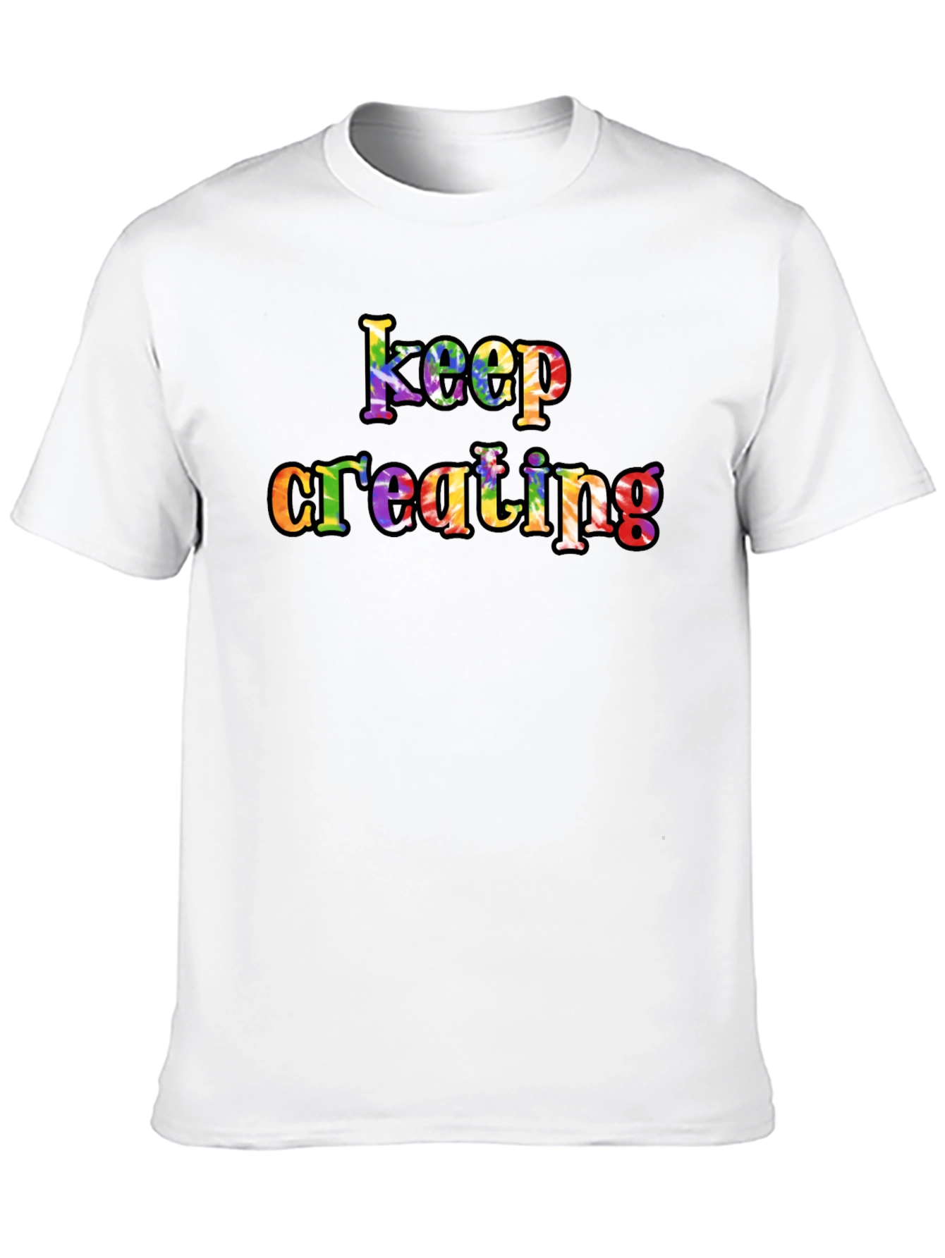 Keep Creating Rainbow Graphic T-Shirt - Unisex