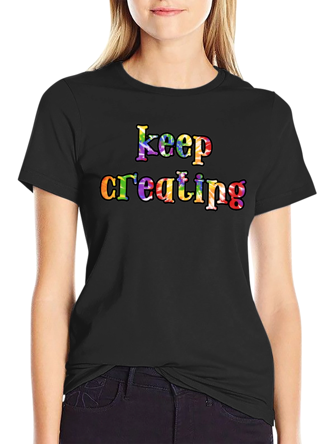Keep Creating Rainbow Graphic T-Shirt - Unisex