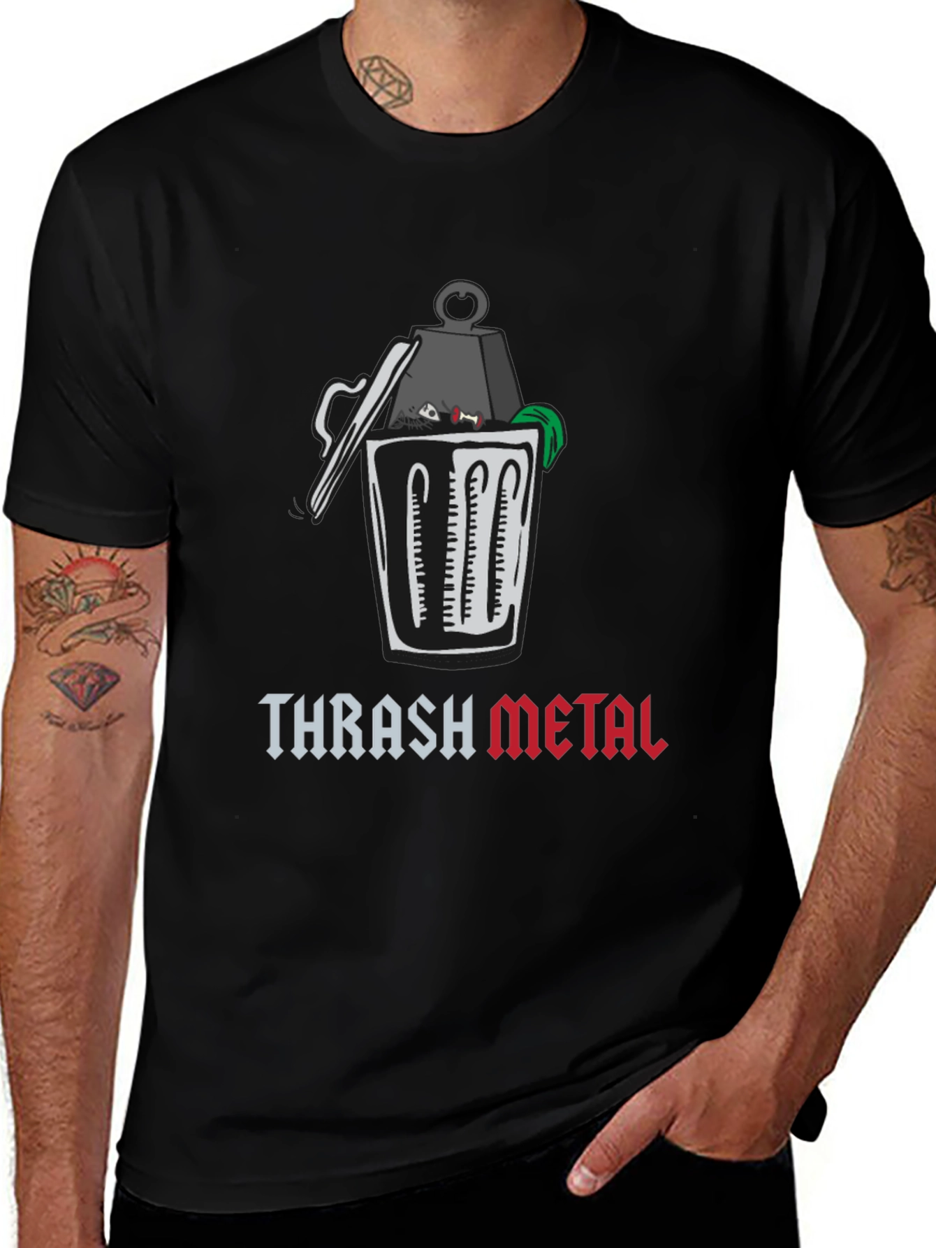 Thrash Metal Graphic T-Shirt - Humor Tee