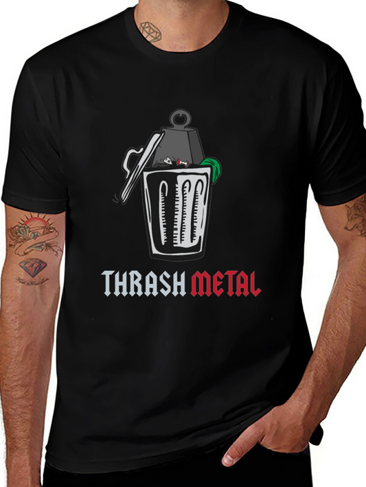 Thrash Metal Graphic T-Shirt - Humor Tee