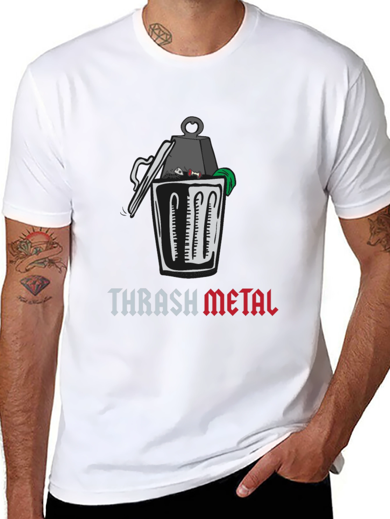 Thrash Metal Graphic T-Shirt - Humor Tee