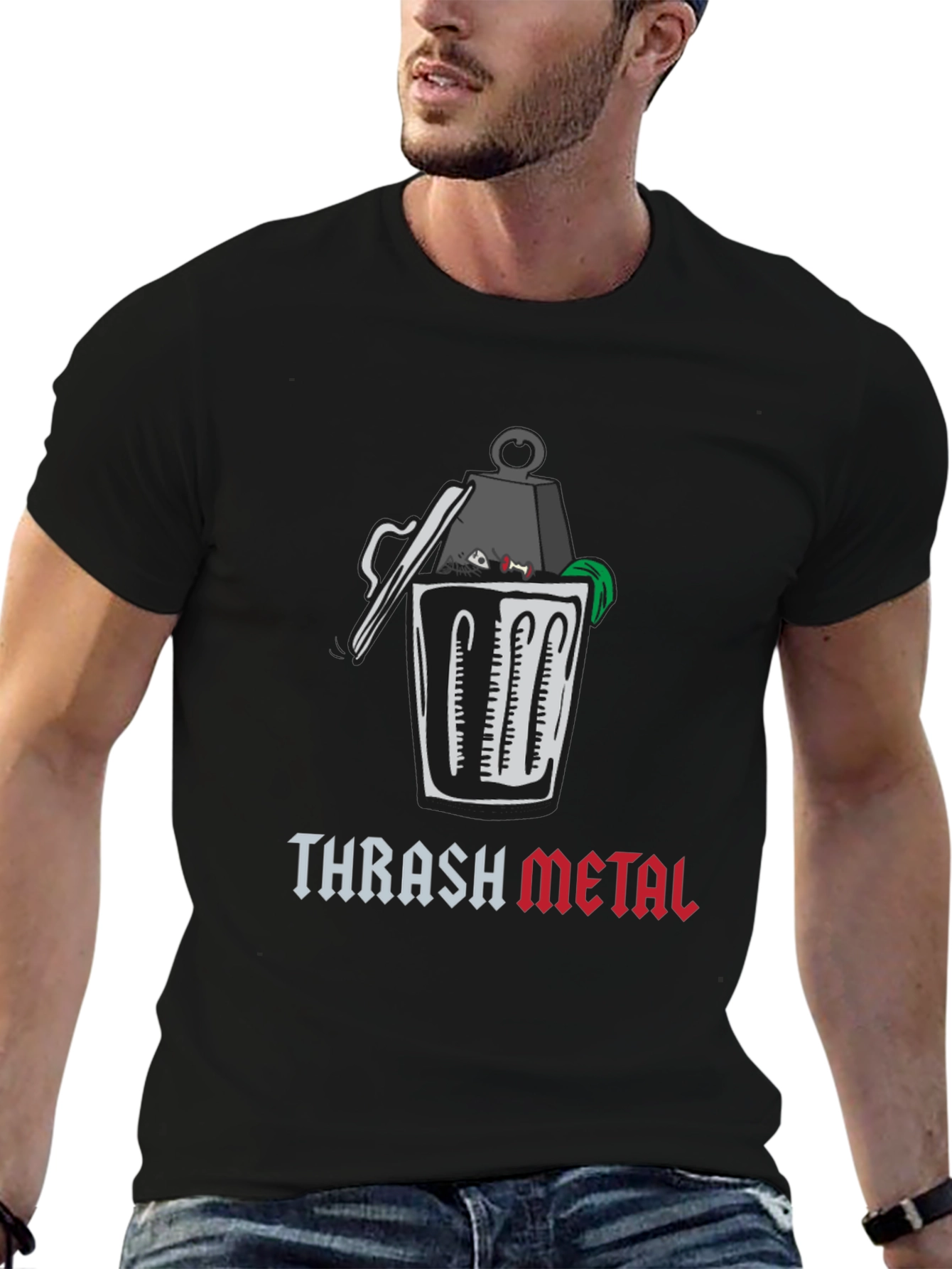 Thrash Metal Graphic T-Shirt - Humor Tee