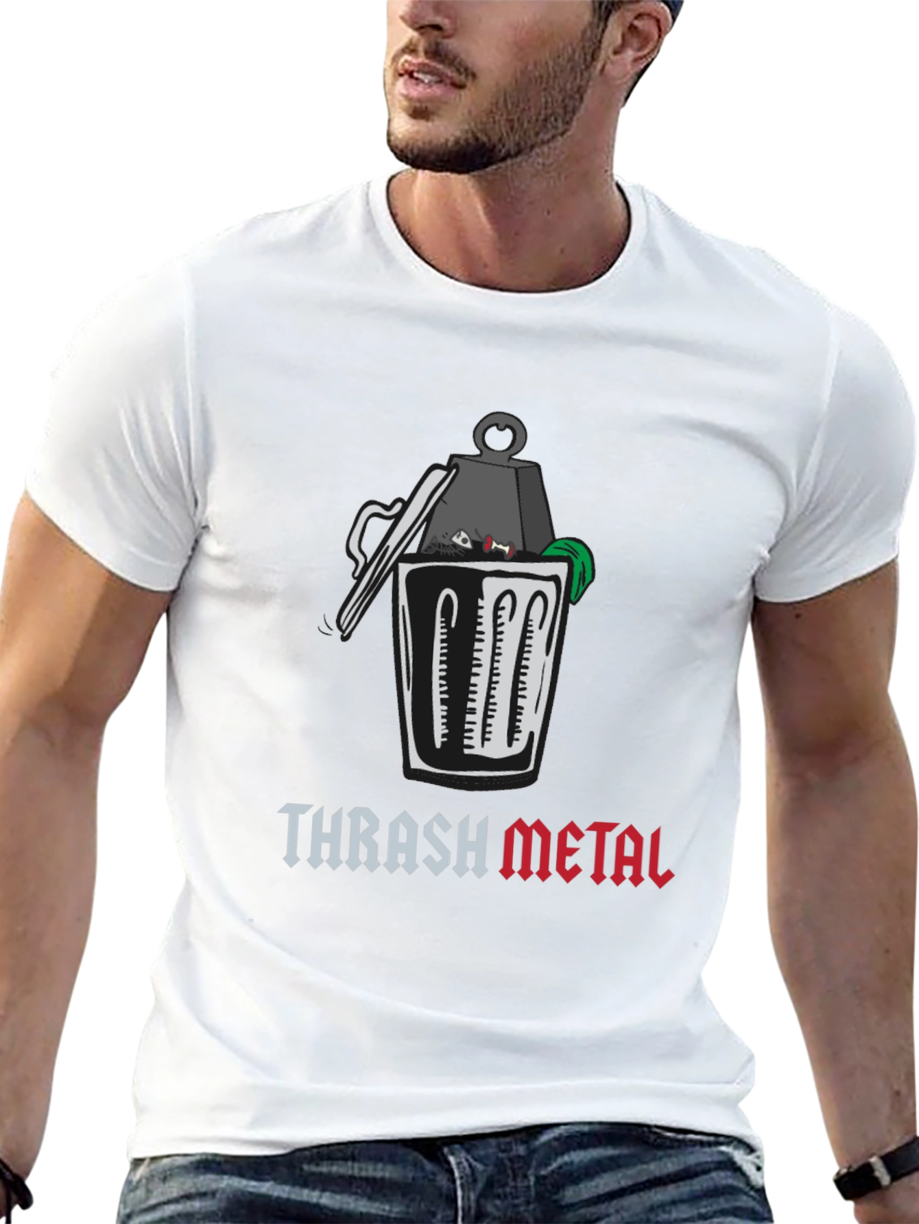 Thrash Metal Graphic T-Shirt - Humor Tee