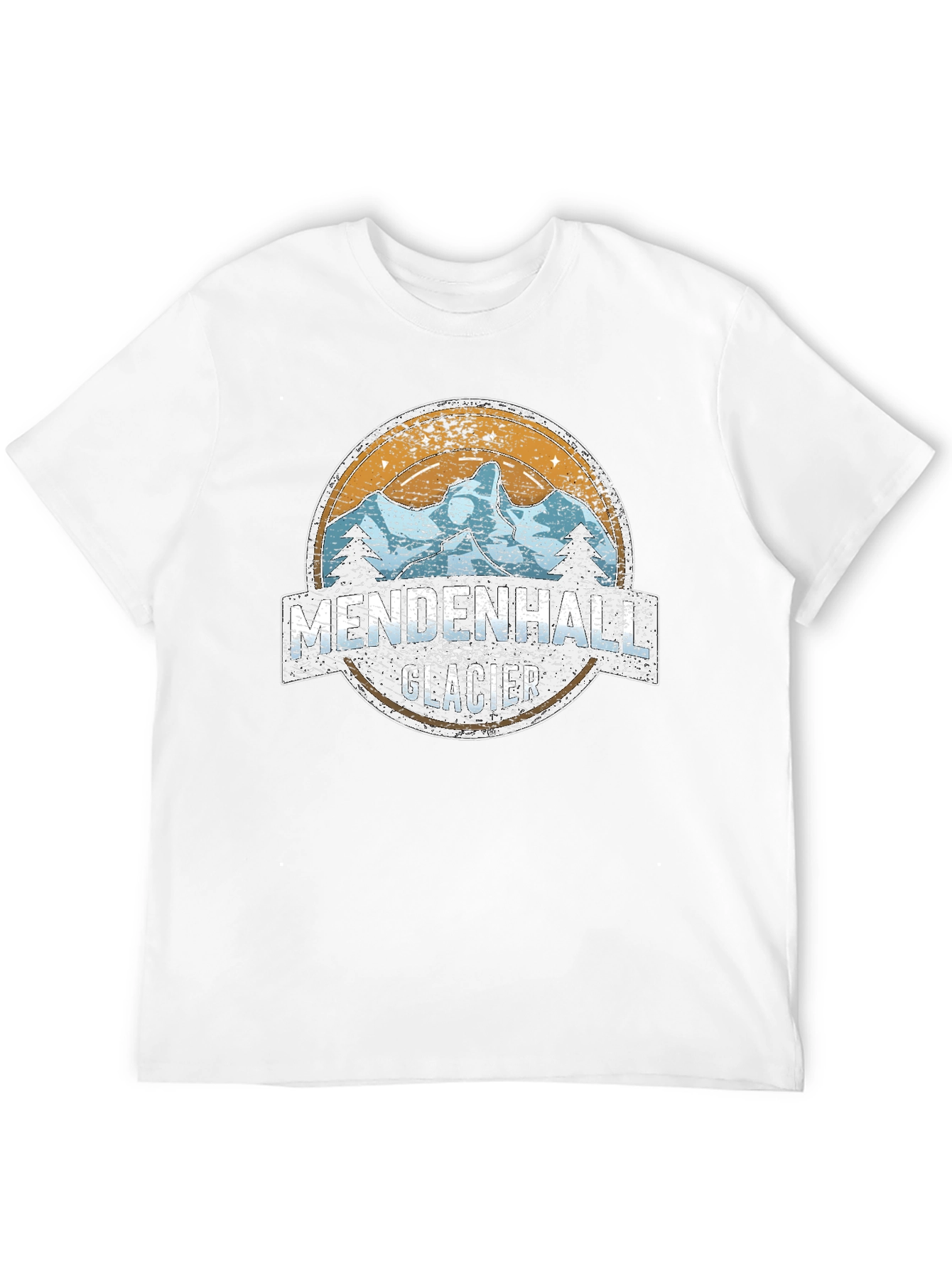 Mendenhall Glacier T-Shirt - Retro Mountain Design