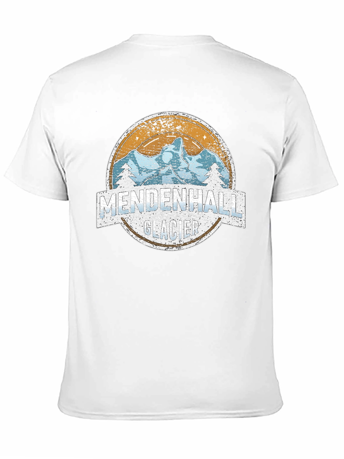 Mendenhall Glacier T-Shirt - Retro Mountain Design
