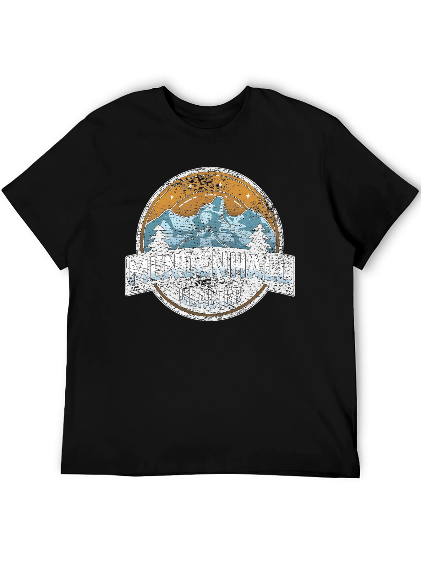 Mendenhall Glacier T-Shirt - Retro Mountain Design