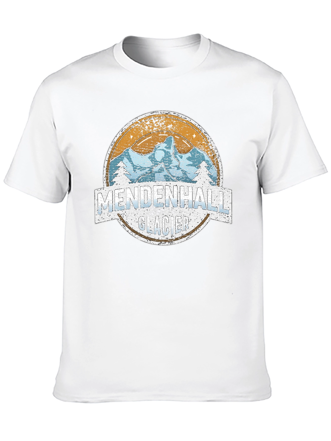 Mendenhall Glacier T-Shirt - Retro Mountain Design
