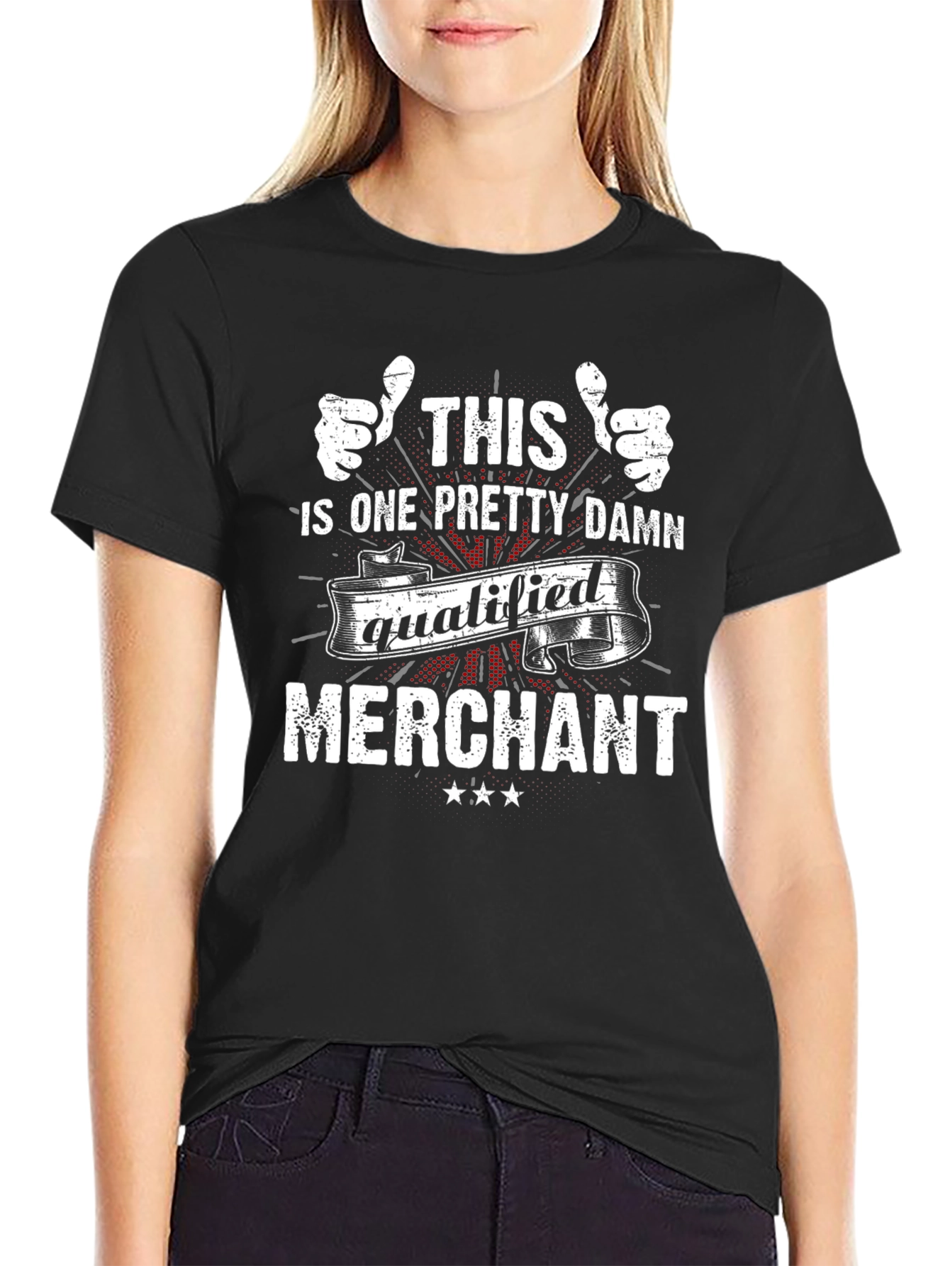 Qualified Merchant Graphic T-Shirt - Black