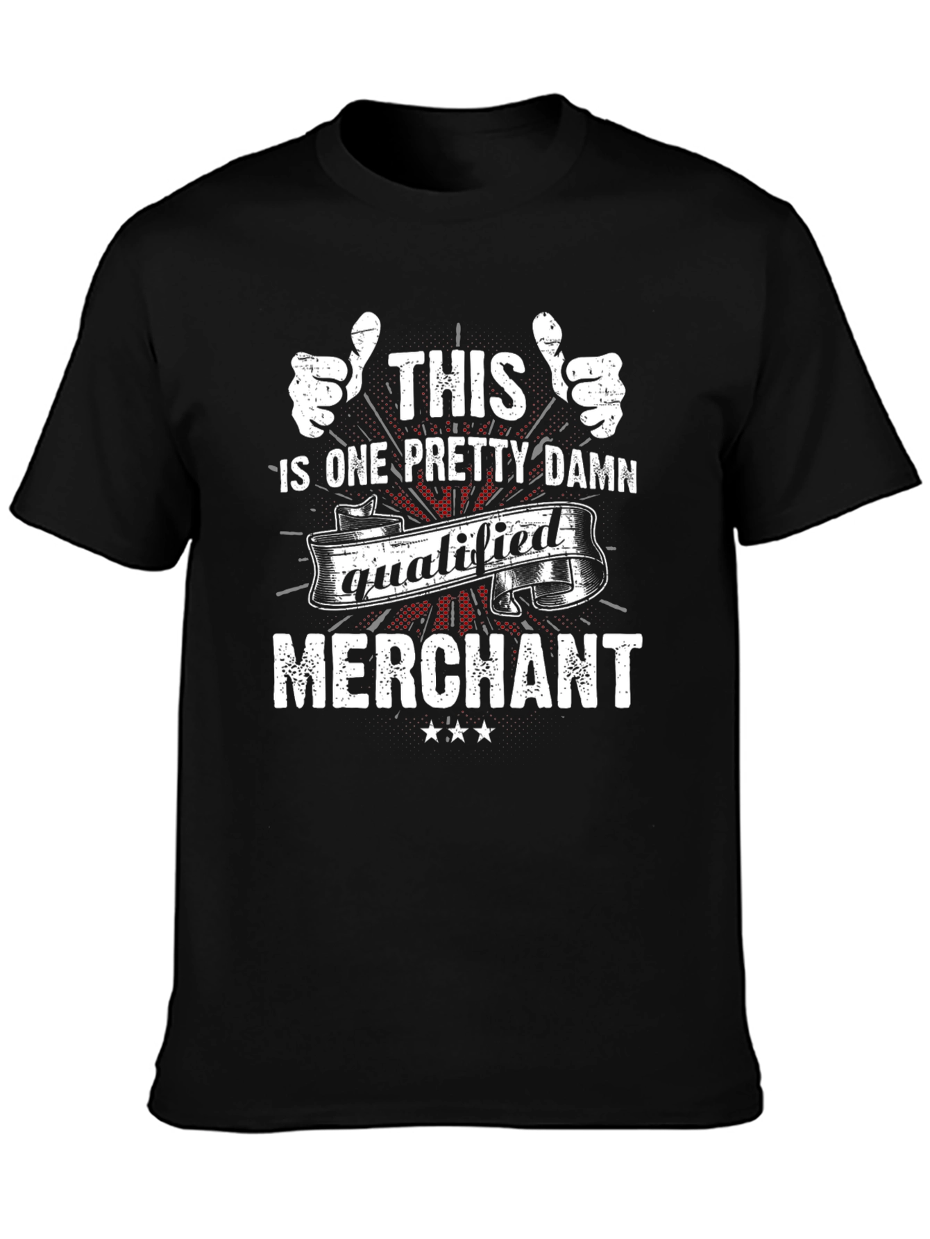 Qualified Merchant Graphic T-Shirt - Black