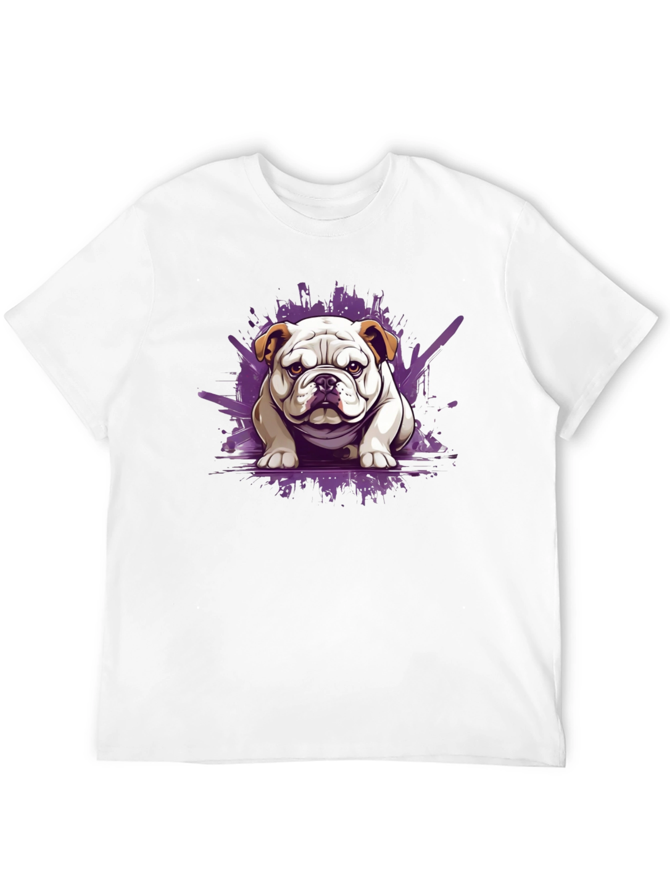 Bulldog Graphic Tee - Stylish Mens Black T-Shirt