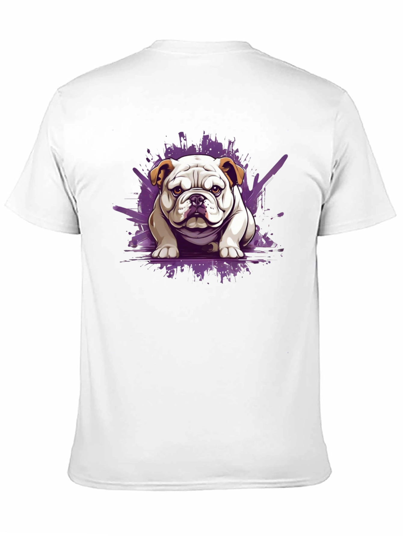 Bulldog Graphic Tee - Stylish Mens Black T-Shirt