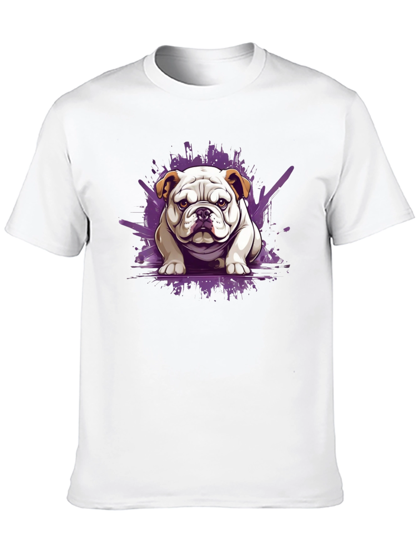Bulldog Graphic Tee - Stylish Mens Black T-Shirt