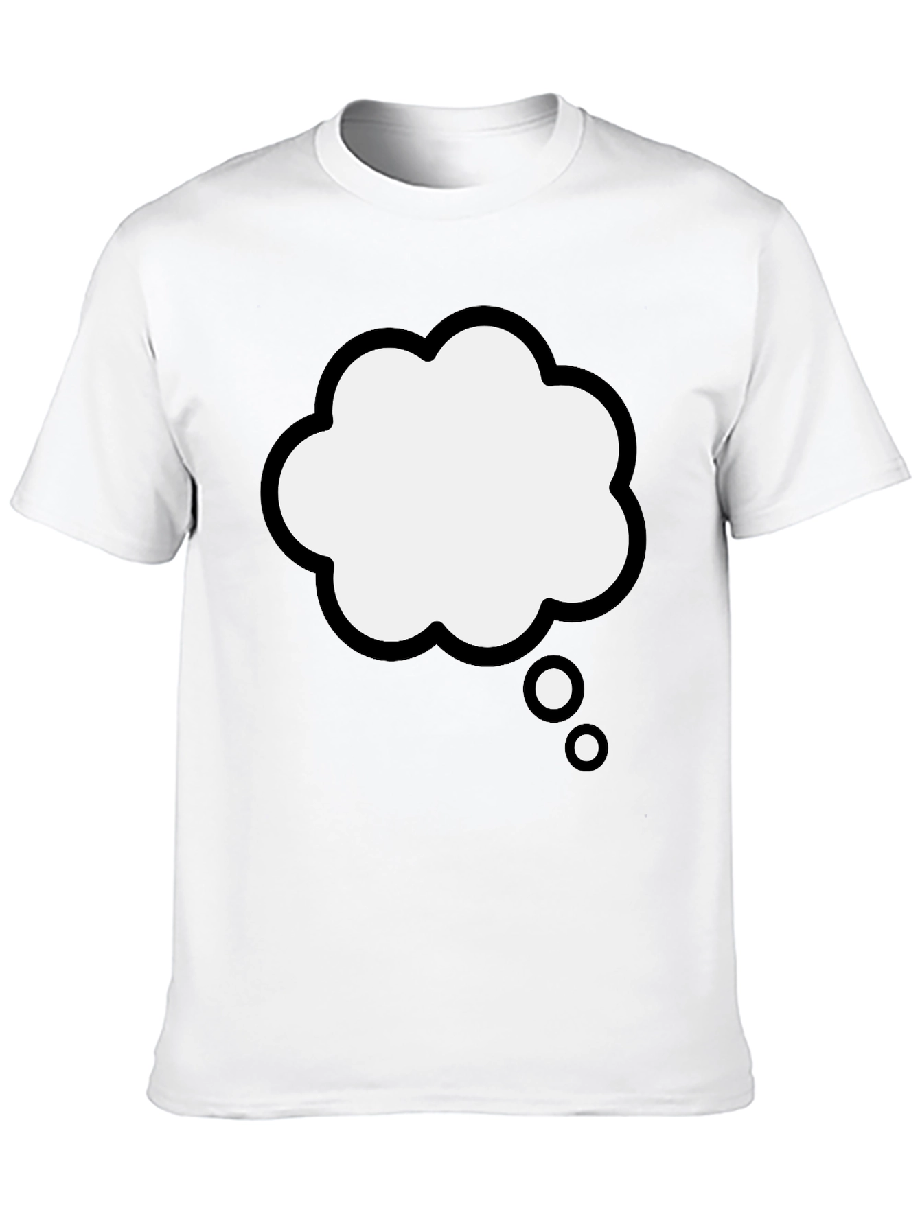 Thinking Cloud Graphic Tee - Black Cotton Blend