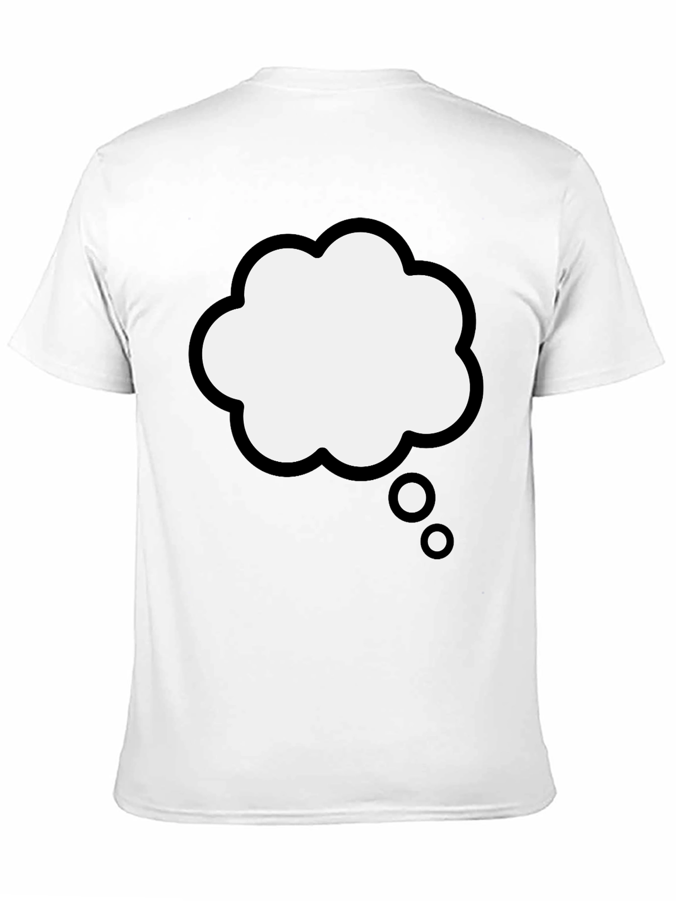 Thinking Cloud Graphic Tee - Black Cotton Blend