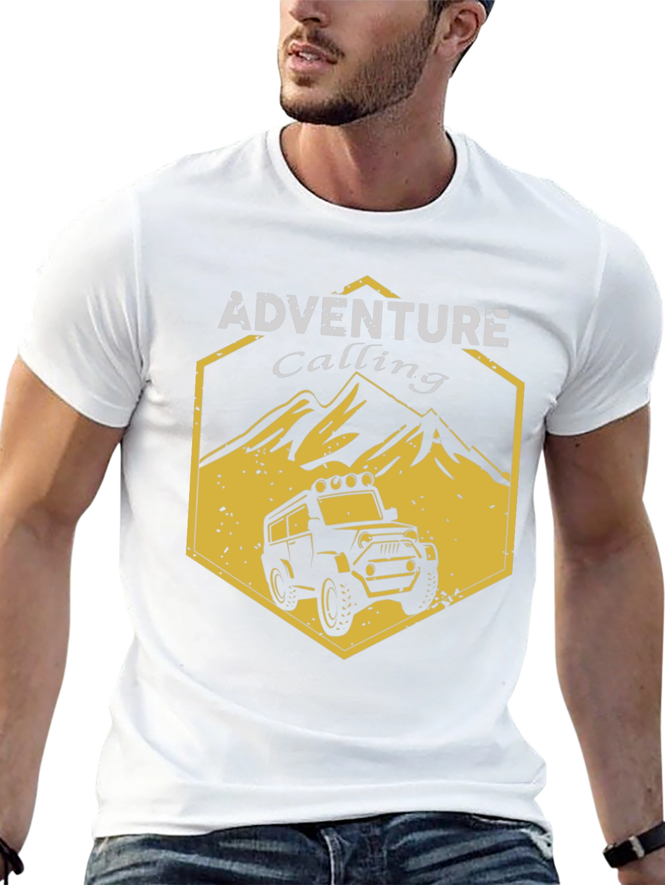 Adventure Calling Graphic Tee: Off-Road Style