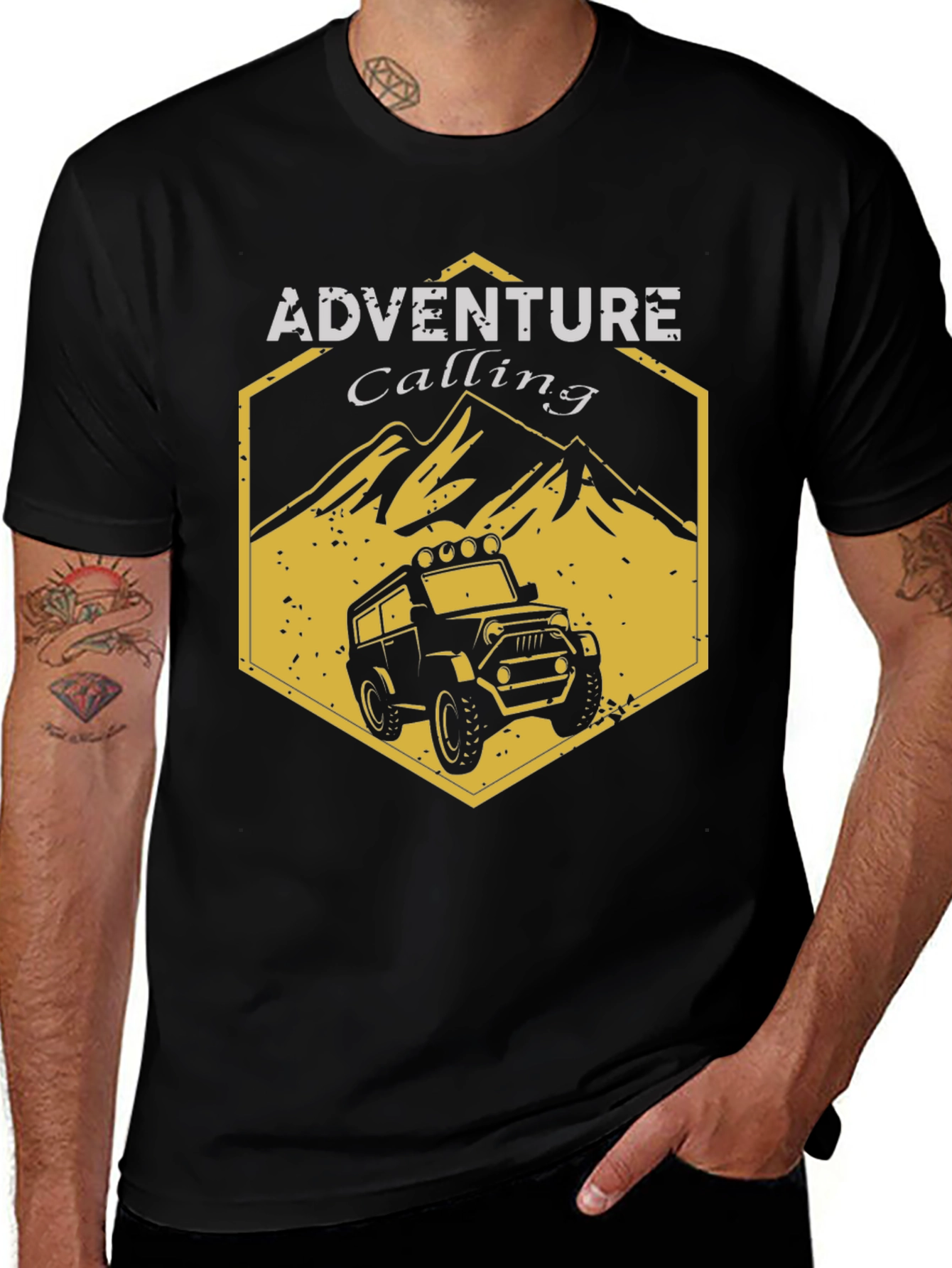 Adventure Calling Graphic Tee: Off-Road Style