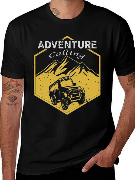 Adventure Calling Graphic Tee: Off-Road Style