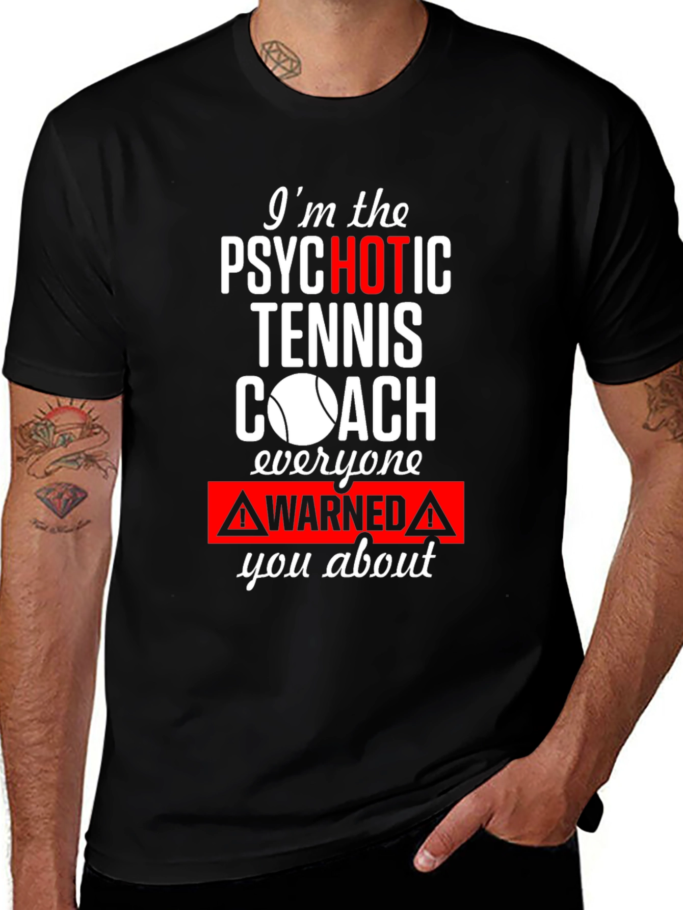 Psychotic Tennis Coach Graphic Tee