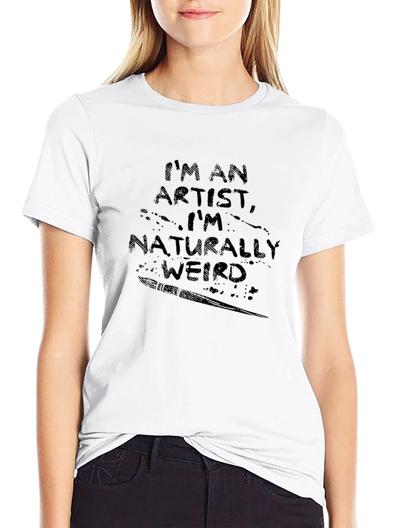 Artist Weirdness Tee - Black Graphic T-Shirt